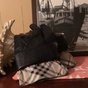 Authentic Burberry Leather Gloves